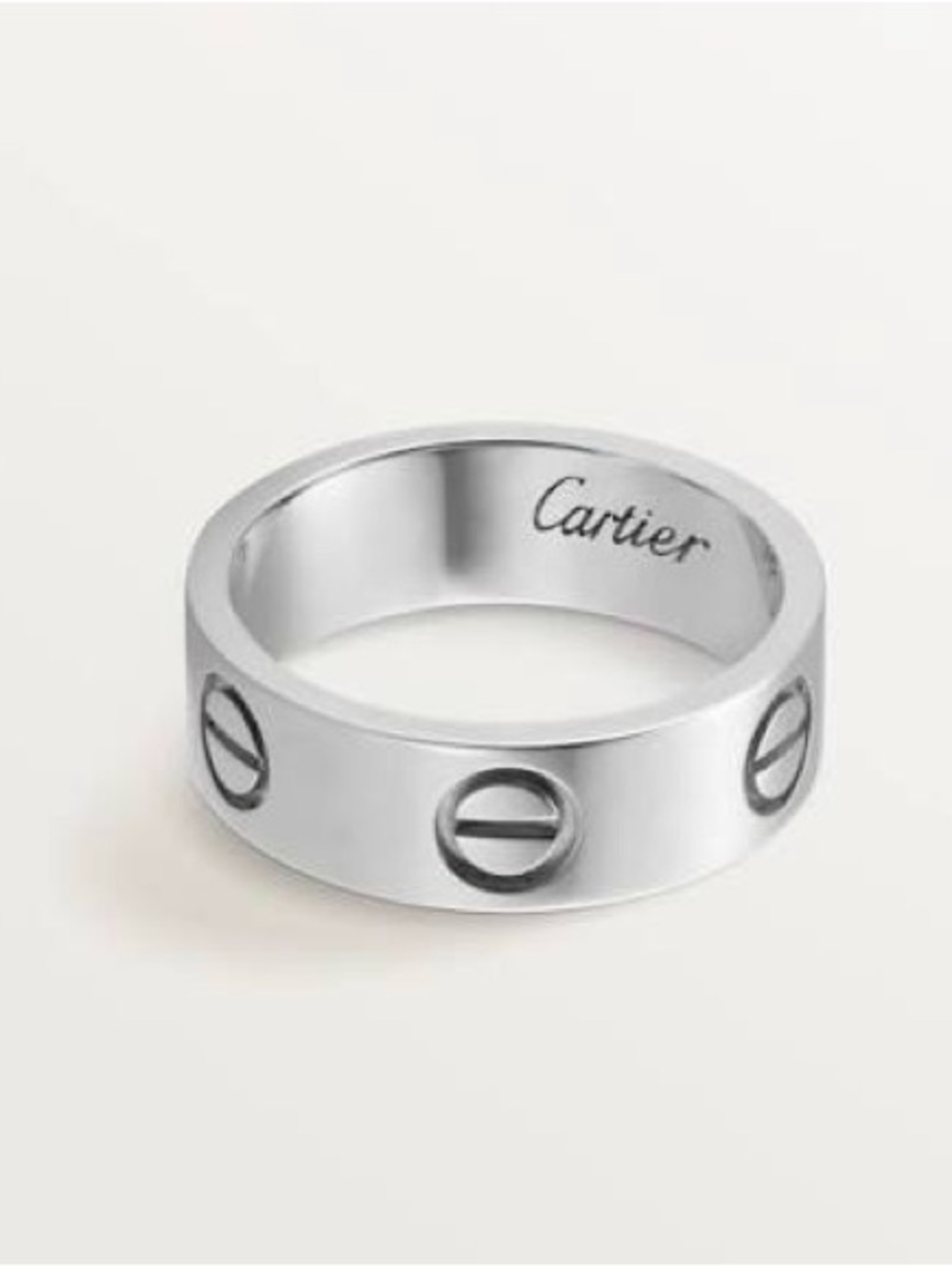 Cartier Silver Tone Love Ring
